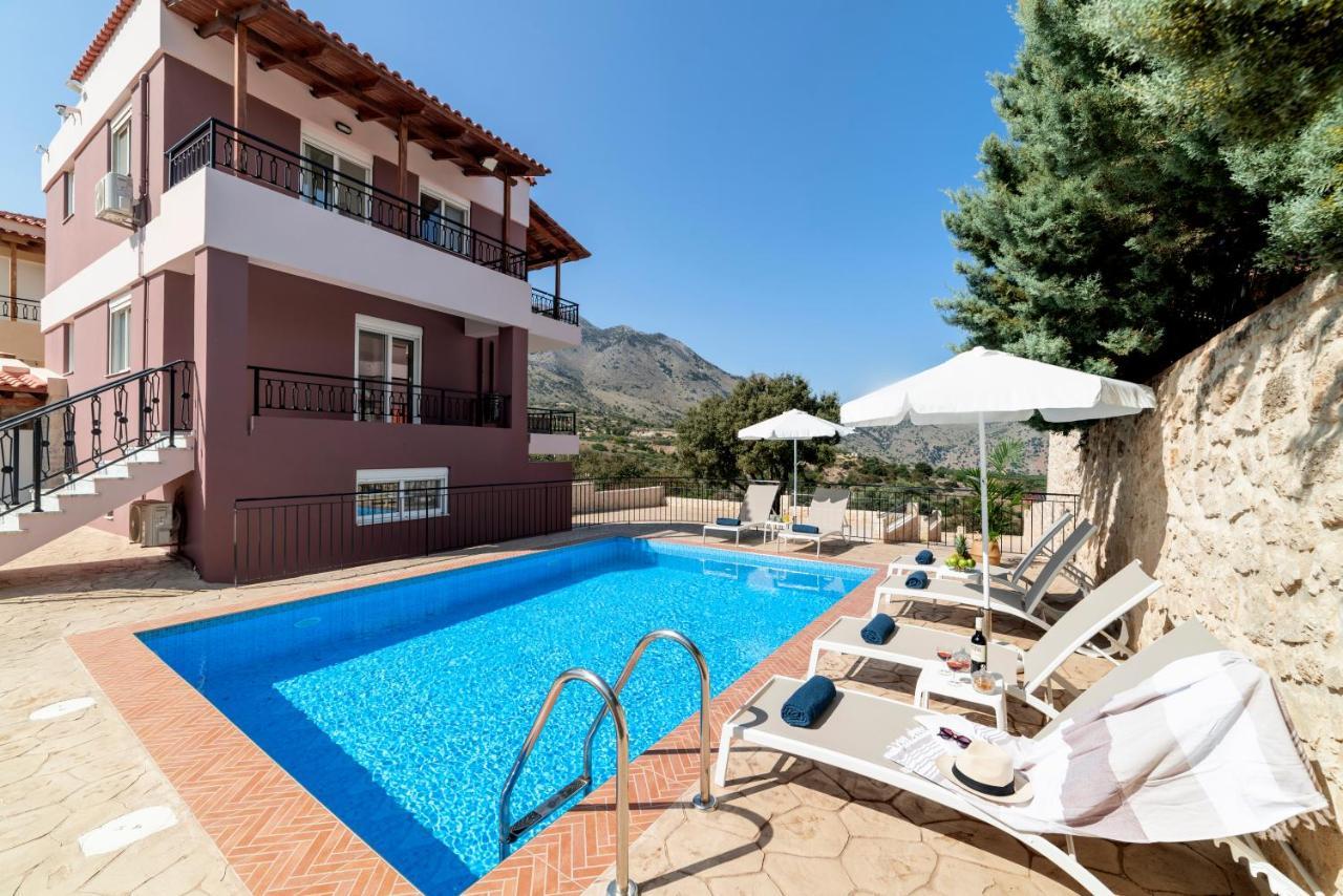Villa Kermes Heated Pool Kournás Exterior foto
